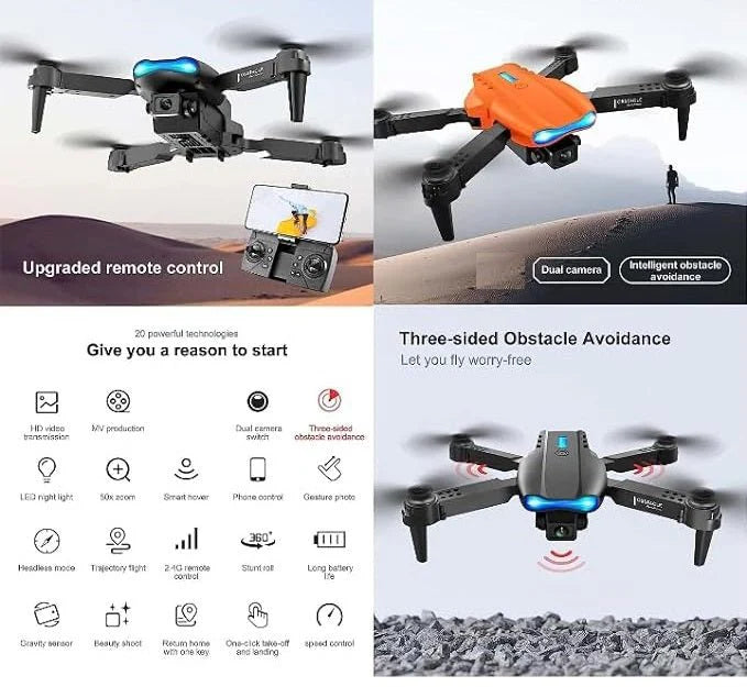 E99 Pro 8K Drone - Dual Camera, 5G GPS & Dual Battery